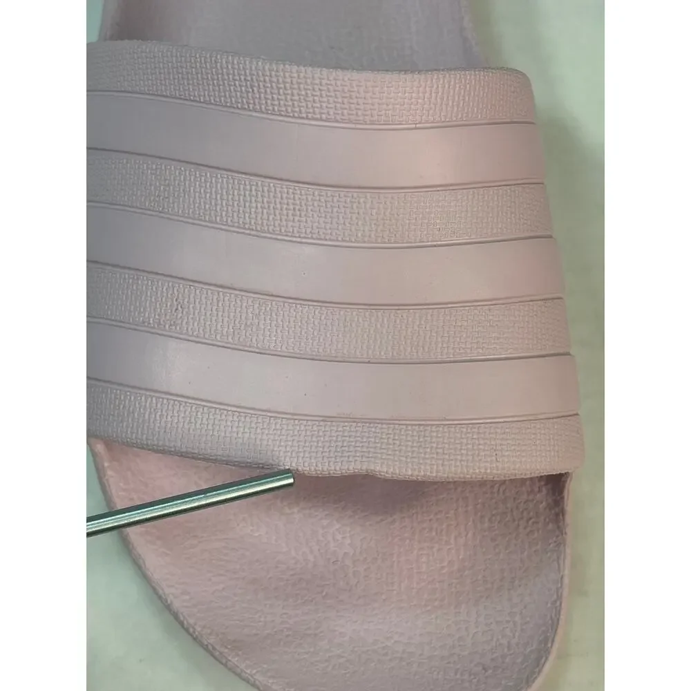 Adidas Women's Pink Adilette Comfort Slides - Size 9